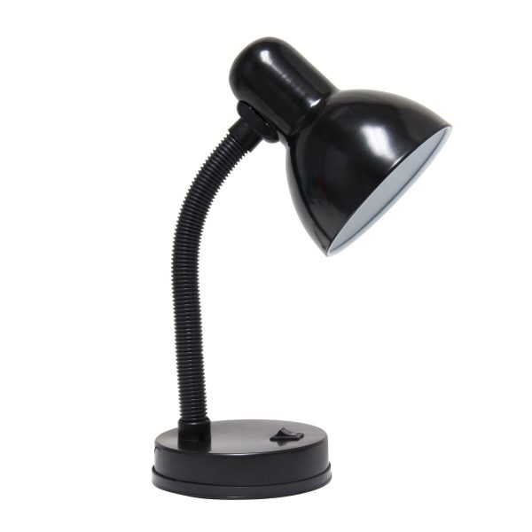 14.25 Metal Desk Task Lamp and Bowl Shade with Gooseneck
