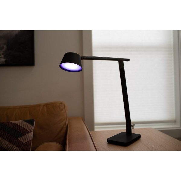 BLACK+DECKER Desk Lamp with USB Charging Port. Automatic Circadian Lighting + 16M RGB Colors. High Quality LED's