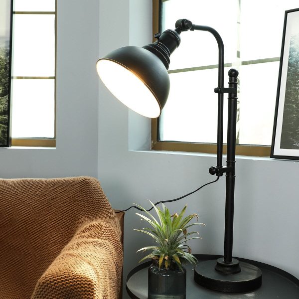 CO-Z 28 Rustic Adjustable Desk Lamp in Aged Bronze Finish