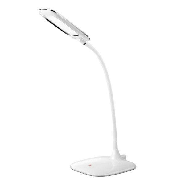 LED Desktop Premium Lamp with 3 Adjustable Light Levels. for Bedroom. Office. Living Room - White