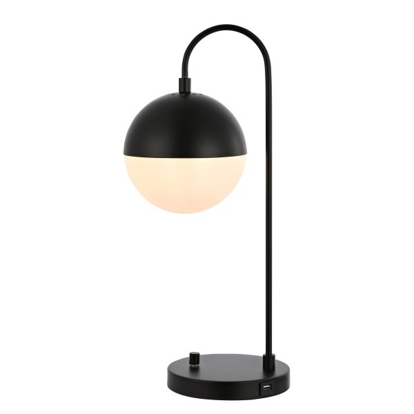 SAFAVIEH Lighting Laurenza 21-inch Mid-Century Brass Gold Led Task Table Lamp